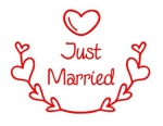 Just Married Bügelbild